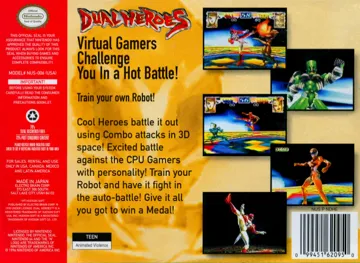 Dual Heroes (USA) box cover back